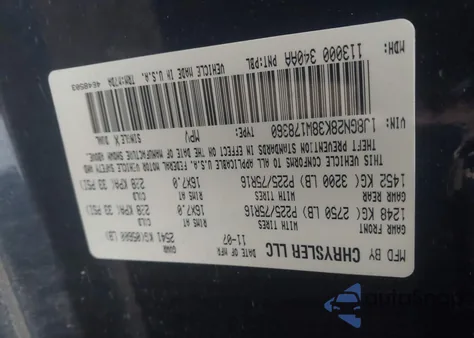 2008 Jeep Liberty Sport from USA, damaged, VIN 1J8GN28K38W178360